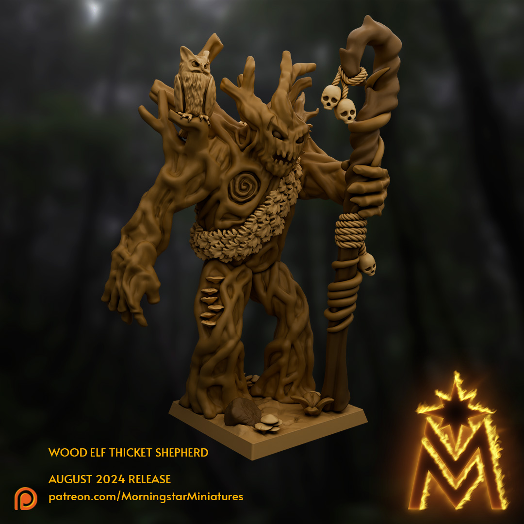 Wood Elf Thicket Shepherd | Presupported Miniature